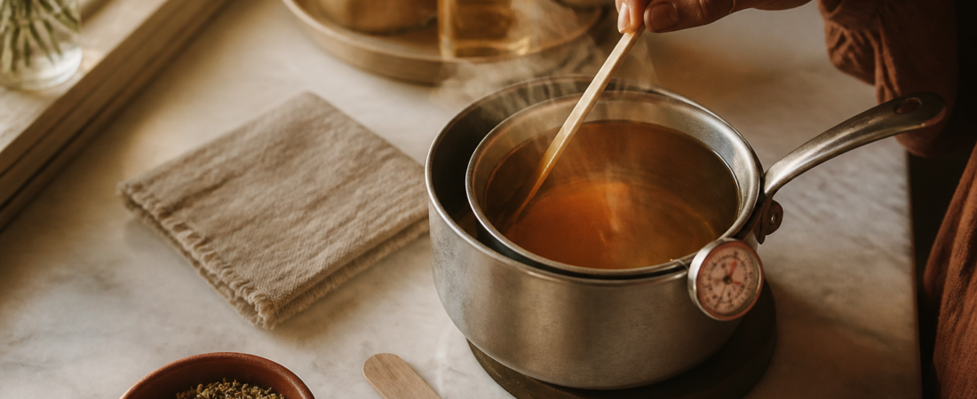 Cera caseira pra depilar: receita profissional + os 4 erros que arruínam